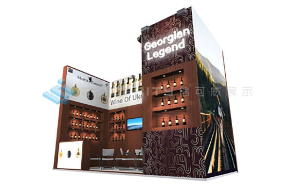 2018中國（廣州）國際名酒展18平展臺設(shè)計(jì)效果圖