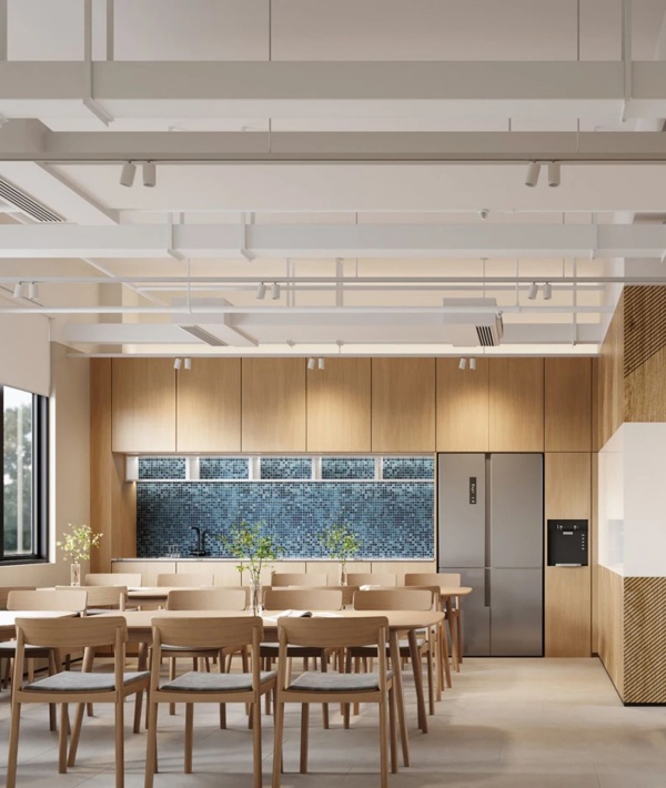 辦公展廳員工餐展廳設計案例