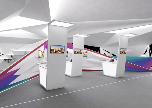 美觀又實用的展廳造型！