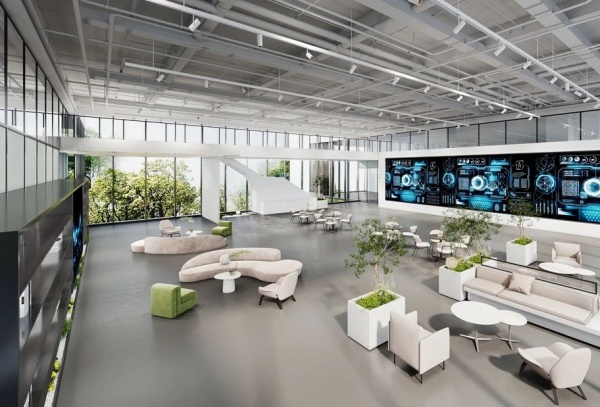 安得智聯辦公樓中庭展廳設計 安得智聯辦公樓中庭展廳設計