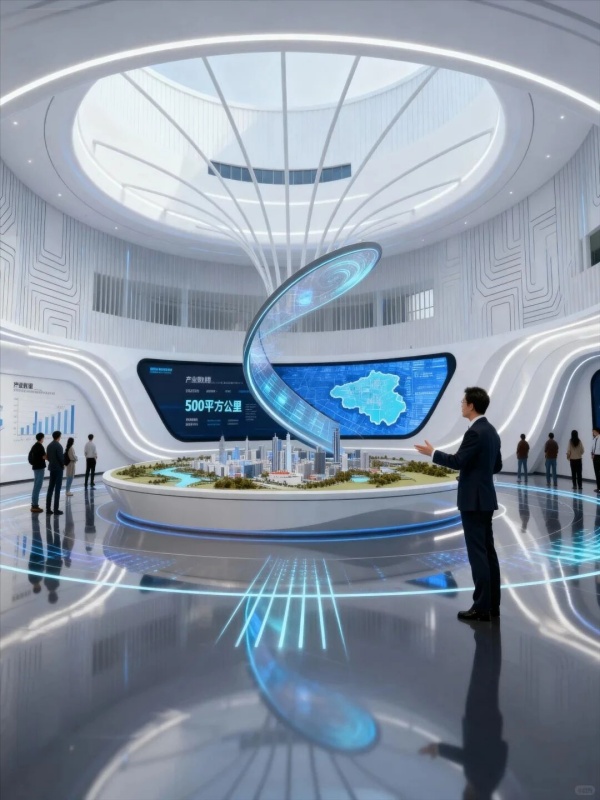 開放式·數字經濟科技展館展廳設計分享